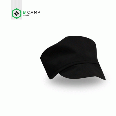 Boné preto simples com logótipo B CAMP WORK