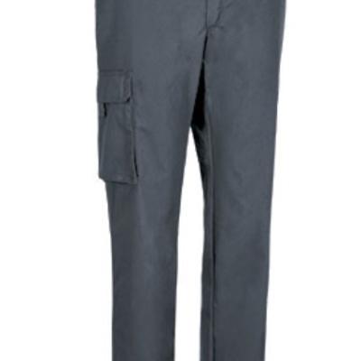 Calças cargo cinza escuro com bolso lateral