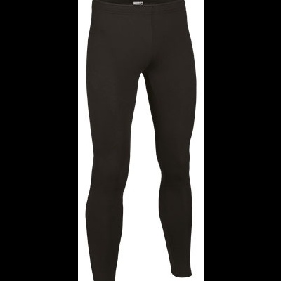 Calças justas pretas em tecido liso