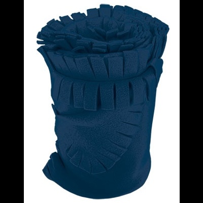 Colchão de acampamento azul escuro enrolado