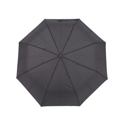 Guarda-chuva preto aberto visto de cima