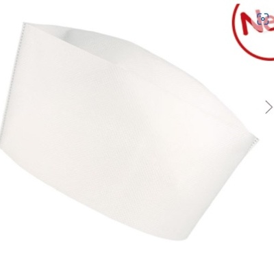 Faixa elástica branca com textura fina com selo 'New' parcial