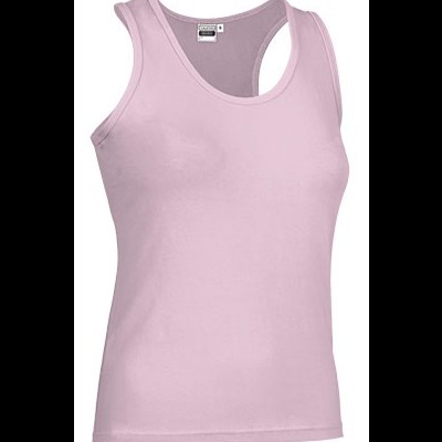 Camisola de alças cor-de-rosa claro tipo regata