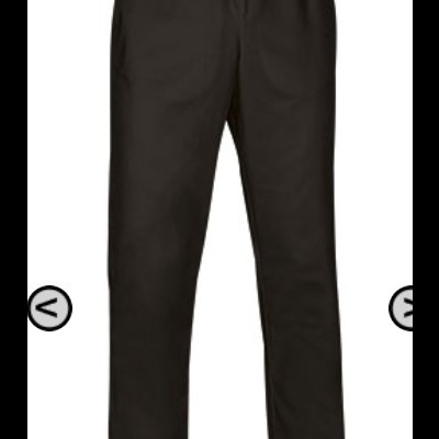 Calças pretas com cós elástico, tecido liso