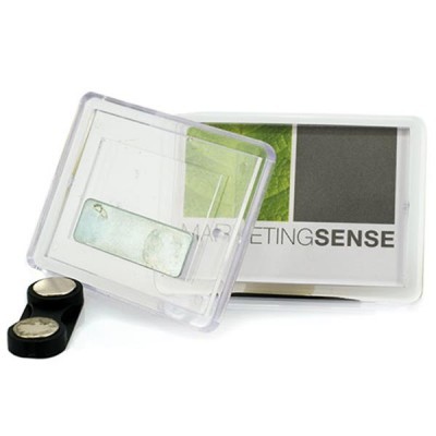 Cartões com capa protetora e suporte para pilhas