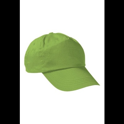 Boné verde claro de tecido com aba curva