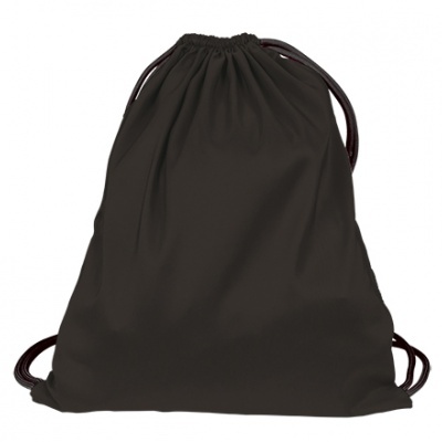 mochila saco preta com cordões