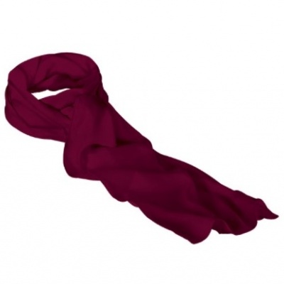 Cachecol vinho em tecido liso