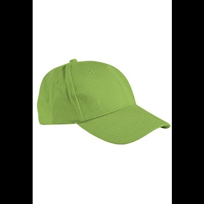 Boné verde claro de tecido com aba curva