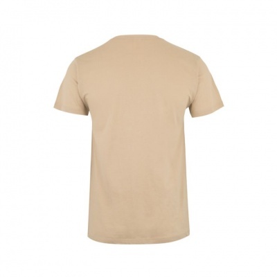 T-shirt bege de manga curta vista de costas