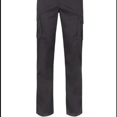 Calças cargo pretas com bolsos laterais de aba e cintura elástica