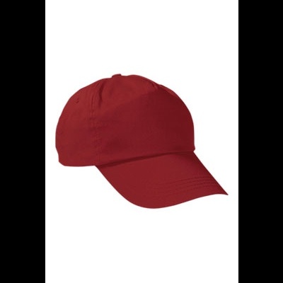 Boné vermelho simples em fundo branco