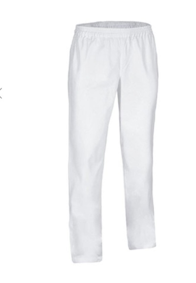 Calças brancas com cintura elástica
