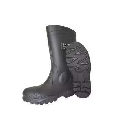 Bota preta de borracha com sola anti-derrapante BCAME