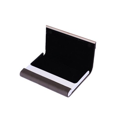 Suporte para cartão preto e branco com textura quadriculada