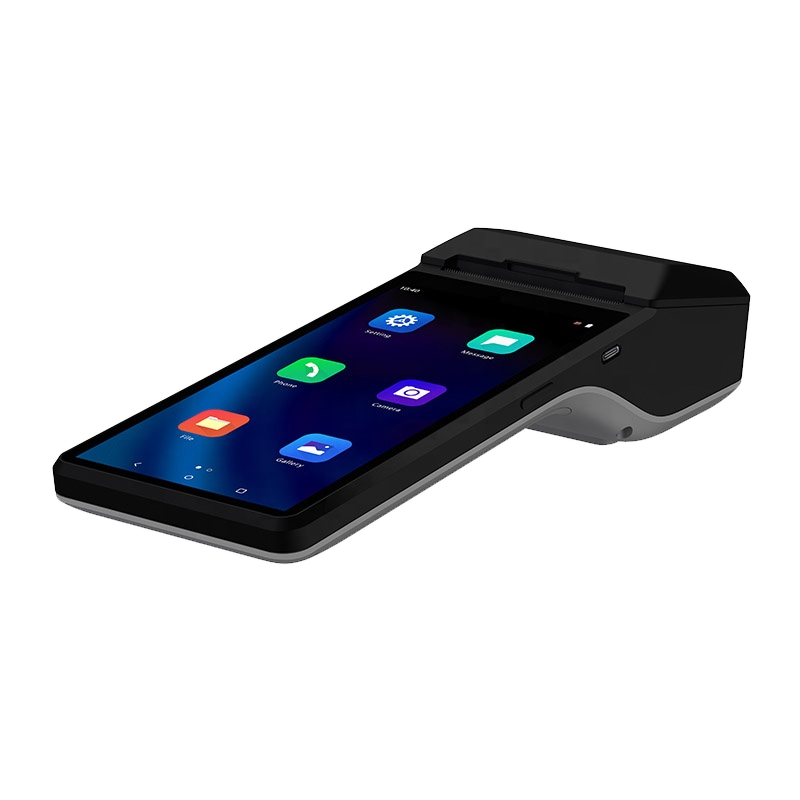 Nextek SP30 Dispositivo POS de pagamento móvel preto com ecrã tátil e impressora térmica integrada