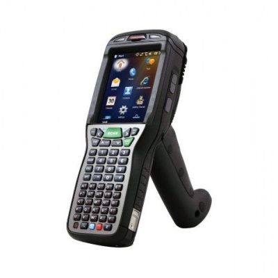 Leitor de código de barras portátil com ecrã colorido e teclado físico