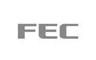 Logótipo FEC cinzento em fundo branco