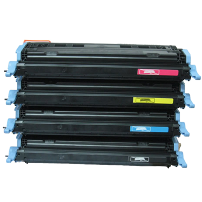 Conjunto de quatro toners coloridos para impressora