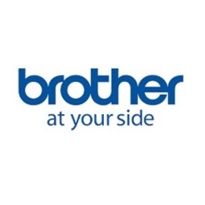 Logótipo Brother com o texto 'brother at your side' azul