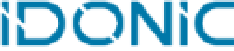 Logótipo com texto IDONIC em azul