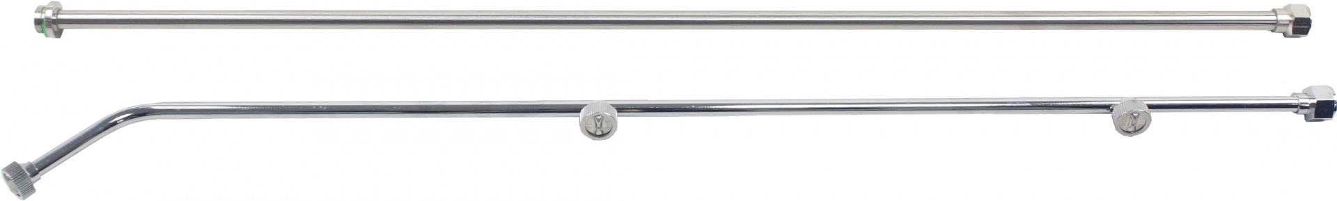 Atomizador 20L, 2T, 8L/Min Duas hastes metálicas finas, uma reta outra curva, com pequenas esferas metálicas.