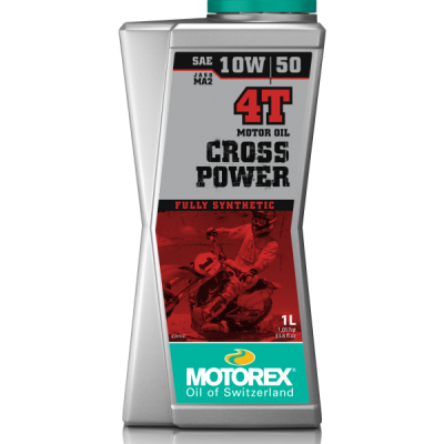 Frasco de óleo para motor Motorex 4T Cross Power 10W/50 1 litro