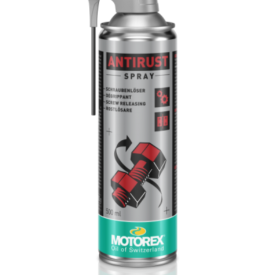 Lata metálica de spray anti-ferrugem Motorex com aplicador