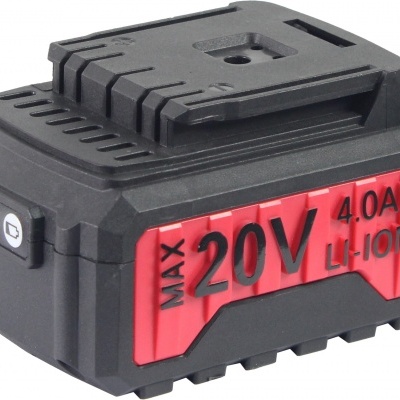 Bateria recarregável 20V MAX 4.0Ah Li-Ion preta e vermelha