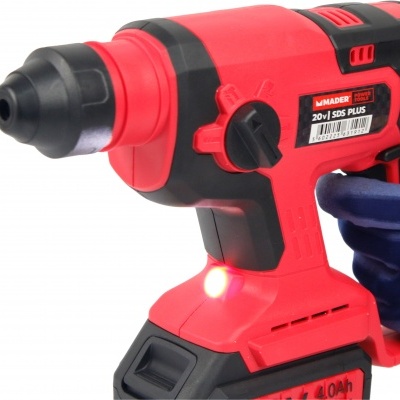 martelo/perfurador vermelho e preto MADER 20V SDS PLUS