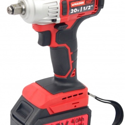 Chave de impacto sem fios MADER 20V 1 1/2 com acumulador 20V 4.0Ah LI-ION