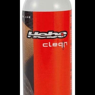 Frasco de limpeza Hebo cleqn vermelho e branco com tampa translúcida