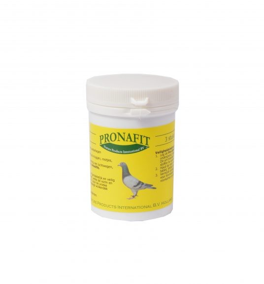 Pronafit Pro Smoke (Fumo) Frasco branco com rótulo amarelo e imagem de pombo