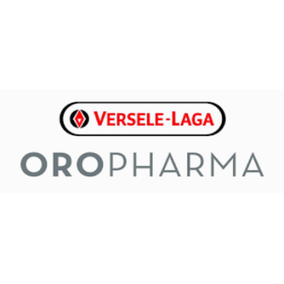 Logótipo da marca VERSELE-LAGA e OROPHARMA em fundo branco