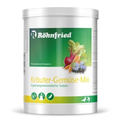 Recipiente de suplemento alimentar para pombos Kräuter-Gemüse-Mix da marca Röhnfried