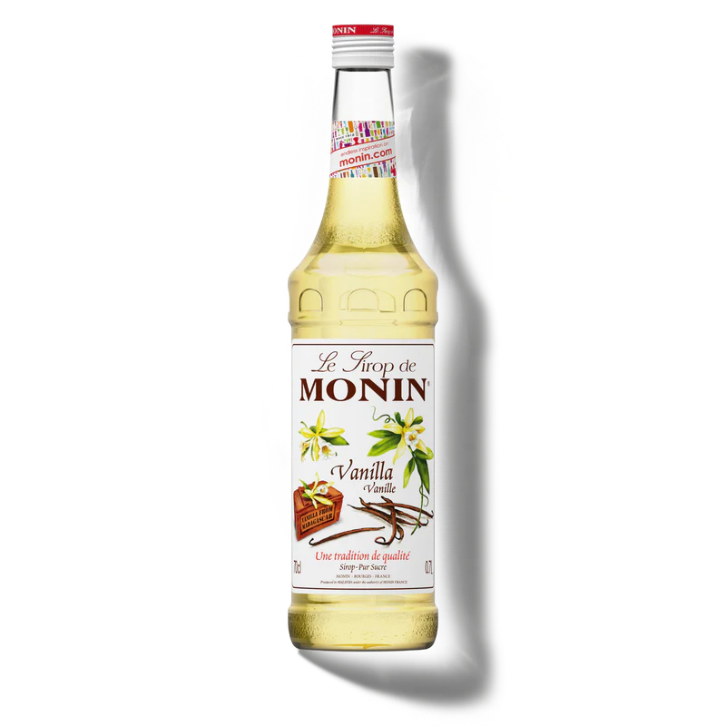 Garrafa de licor Monin sabor baunilha 70cl