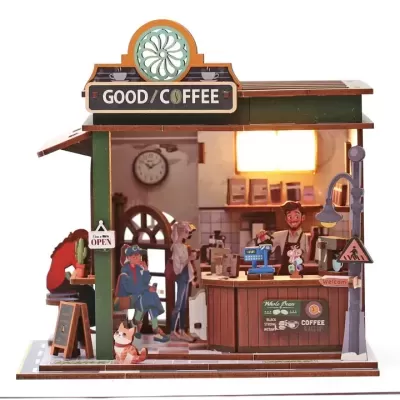 Vitrine&#x20;3D&#x20;em&#x20;Madeira&#x20;&#x7C;&#x20;Cafetaria