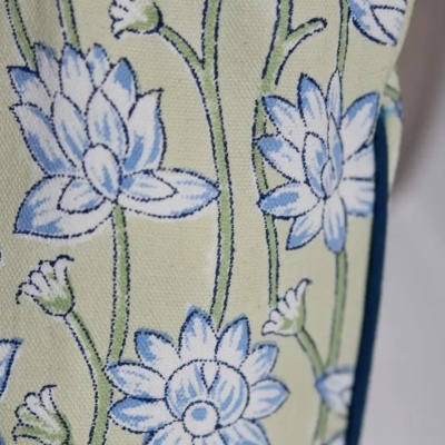 ToteBag&#x20;Azul&#x20;Floral&#x20;&#x7C;&#x20;Algod&#x00E3;o&#x20;Org&#x00E2;nico