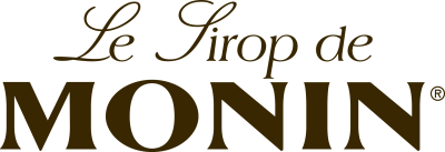 Logotipo com texto Le Sirop de MONIN® em castanho