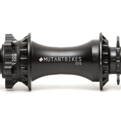 Cubos de roda de bicicleta pretos MUTANTBIKES DIG