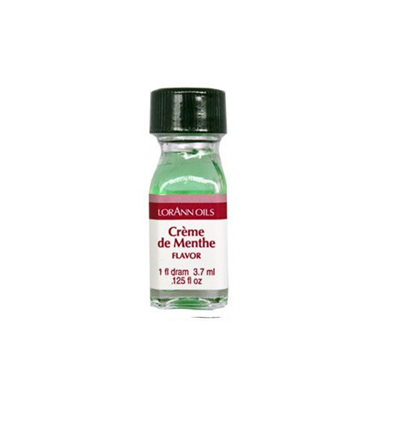Extracto Super Forte Creme de Menta 3.7ml Frasco pequeno de óleo saborizante Crème de Menthe da LorAnn Oils com líquido verde