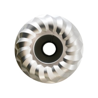 Molde para bolo bundt metal prateado