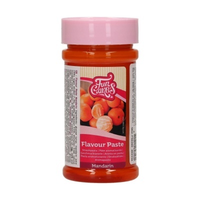 Frasco de pasta sabor mandarina FunCakes com tampa rosa