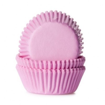 Forminhas para cupcake rosa empilhadas