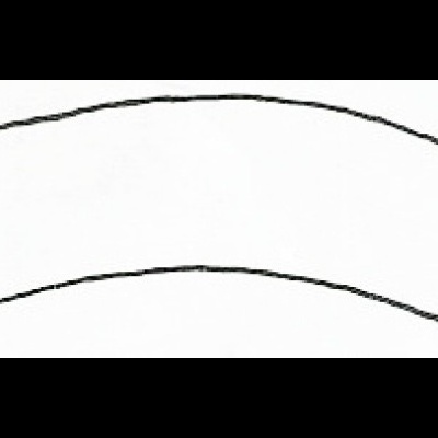 Ilustração de faixa de tecido com fitas para amarrar