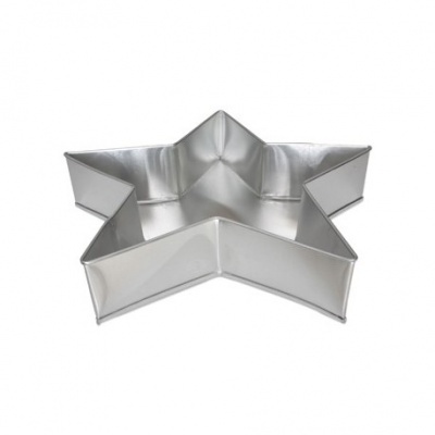Forma de bolo em alumínio em forma de estrela