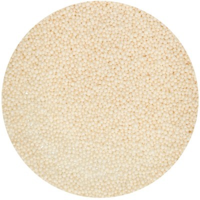 Pequenas pérolas brancas agrupadas uniformemente em círculo