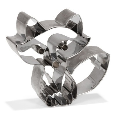 Conjunto de cortadores de bolachas de aço inoxidável formato raposa