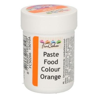 Frasco de pasta corante alimentar laranja FunCakes
