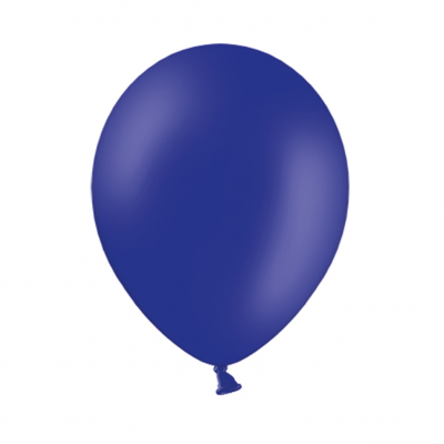 Bola azul lisa contra fundo branco